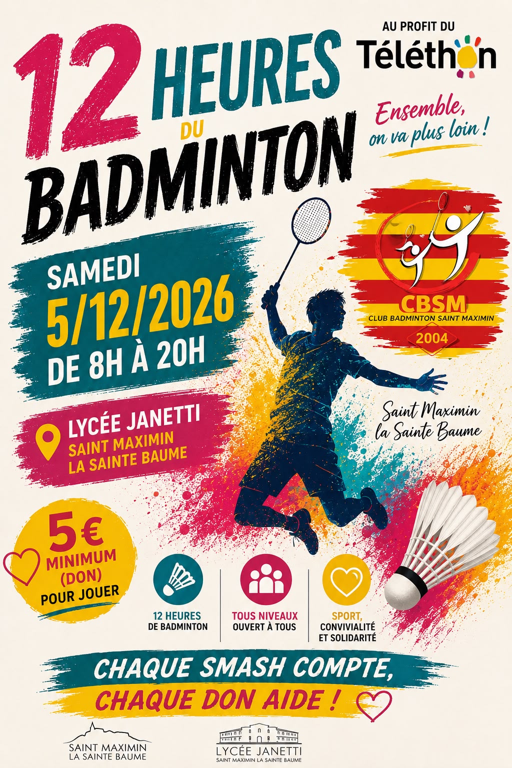 Affiche du Téléthon 2026, 5 décembre 2026